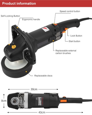 Profi-Auto-Farbwachs- und Schleifmaschine 21mm DA-Doppelwirkungs-Auto-Poliermaschine