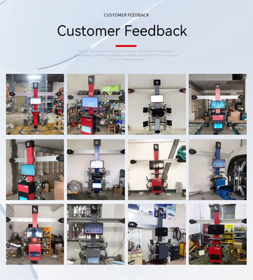 Motorleistung 0,75kw/1,1kw Vollset 3D-Vierrad-Ausrichtmaschine für Reparaturwerkstatt