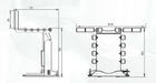 Max. Raddurchmesser 1000 mm Pneumatische 80 kg Radhebe für Radbalancemaschine