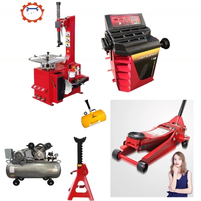 Komfortable Garage Reifenladen Paket Luftkompressor Reifenwechsler Radbalancer Combo