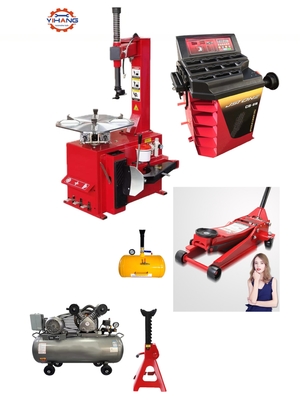 Komfortable Garage Reifenladen Paket Luftkompressor Reifenwechsler Radbalancer Combo
