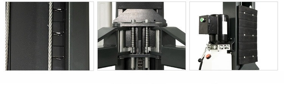 Doppelzylinder-Hydrauliklift Zwei-Posten 4T-Bodenplatte Manuelle Entsperrung Automobilhebe