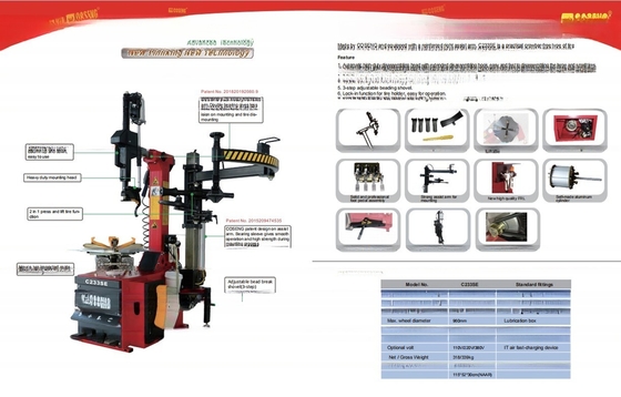 Max. Raddurchmesser 1000mm C233SE kundenspezifische voll automatische Hebellose Reifenwechselmaschine