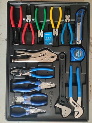 Werkzeugschrank mit 7 Schubladen und Rollbox aus Edelstahl