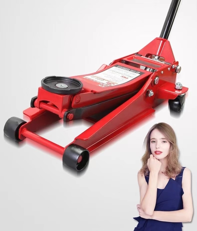 Anpassbar 3 T Low Profile Hydraulic Floor Jack Stahl Farbkasten OEM Auto Jack Unterstützung