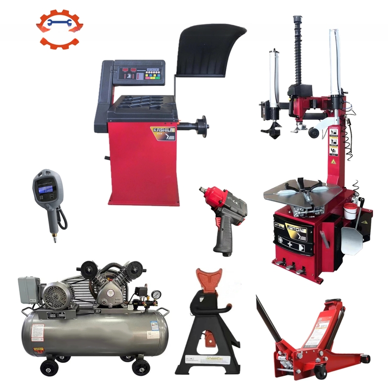 12&quot;-24&quot; Innen Klammer Autoreparatur-Ausrüstung Werkstatt Reifenwechselmaschine Rad Balancer Rad Combo
