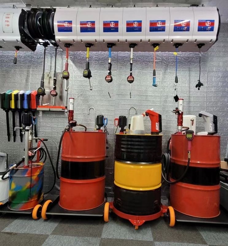 600cc Luftbetriebene Druckkolben-Trommel-Trommel-Motor Motor Schmiermittel Pneumatische Ölübertragungspumpe mit Zähler