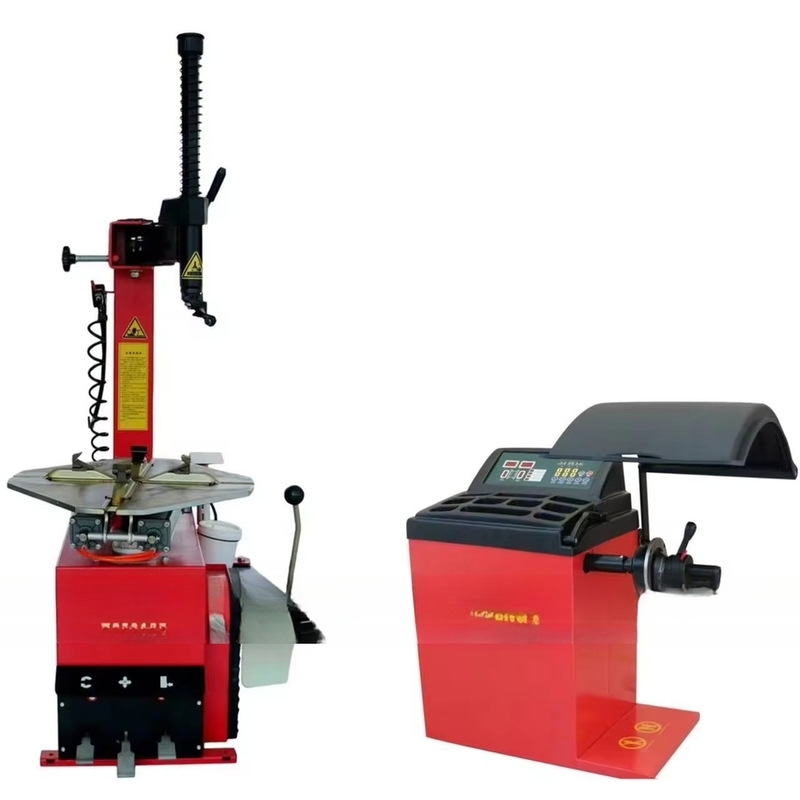 Kundenanforderung CE Reifenreparaturmaschine Autoreifenwechsler Reifenwechsler Computer-Radbalancer Combo